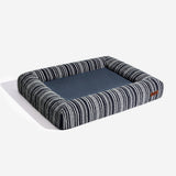 SnugNest Textured Stripe Orthopedic Dog Bed