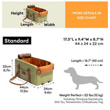 Deluxe Faux Leather Safety Center Console Pet Car Seat and Cat & Dog Carrier - Urban Voyager