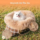 2 in 1 Large All-Season Pet Carrier and Dog Sleeping Bag - Voyager's Plaid
