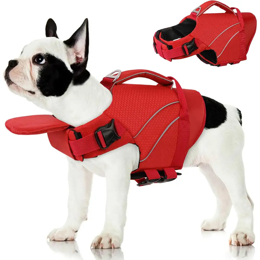 Dog Life Jacket with Detachable Chin Support